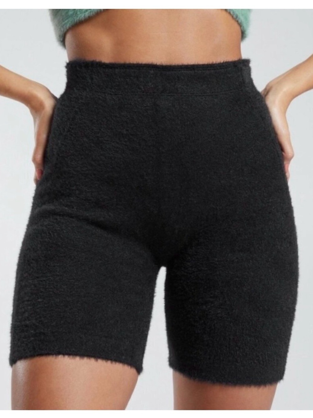 Gymshark Whitney Simmons Eyelash Knit Shorts Small Cozy Loungewear RestDay Fuzzy
